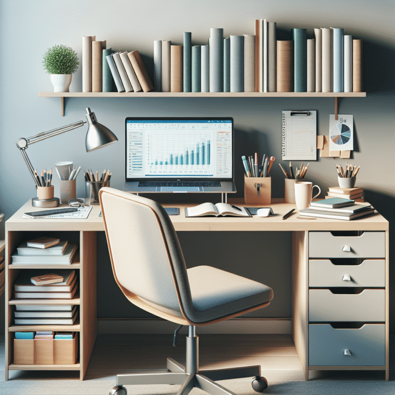 Como otimizar o espaço na sua mesa de estudo de maneira prática.