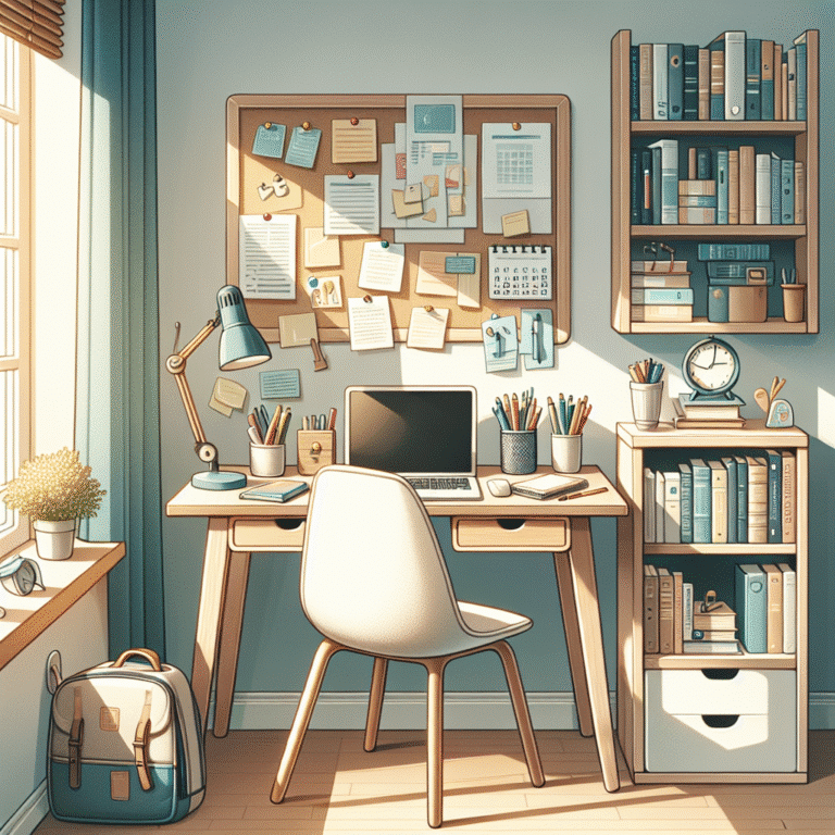 como decorar espaço de estudo pequeno