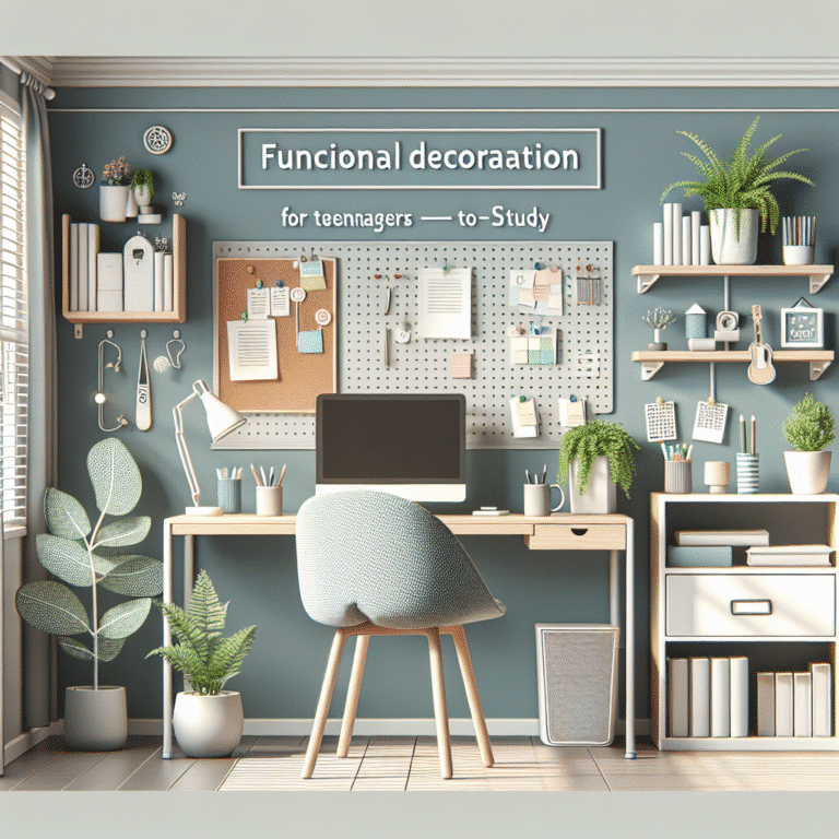 decoração funcional para adolescentes estudarem