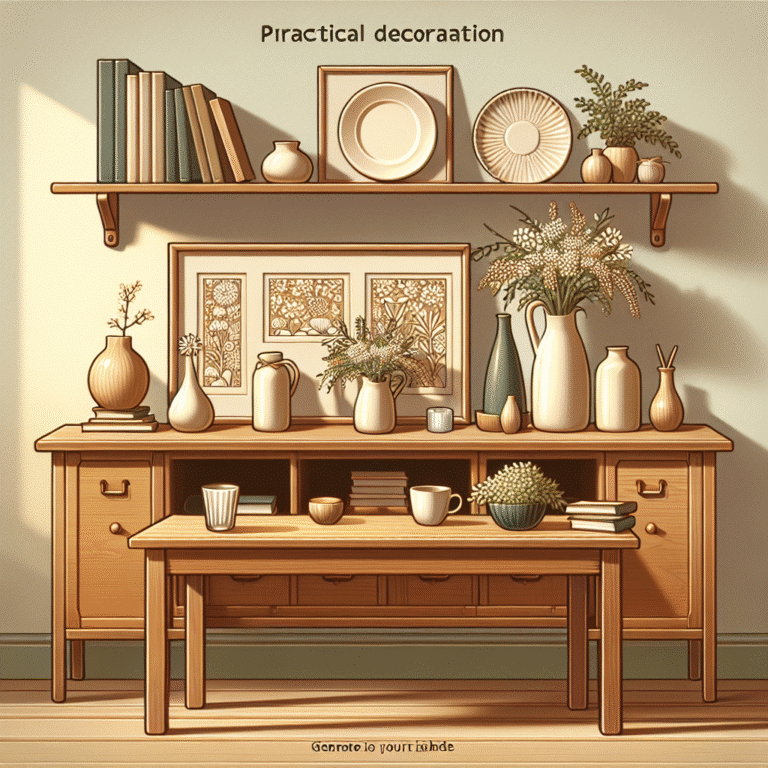 decoração prática para mesa e prateleiras