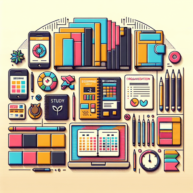 organização eficiente para estudantes iniciantes