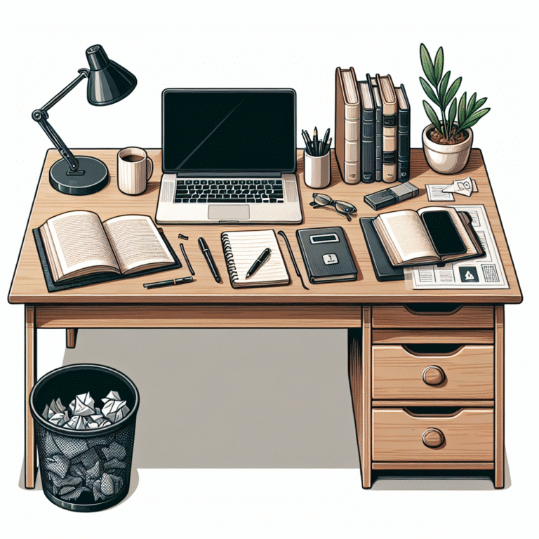 Como manter sua mesa de estudo limpa e organizada diariamente
