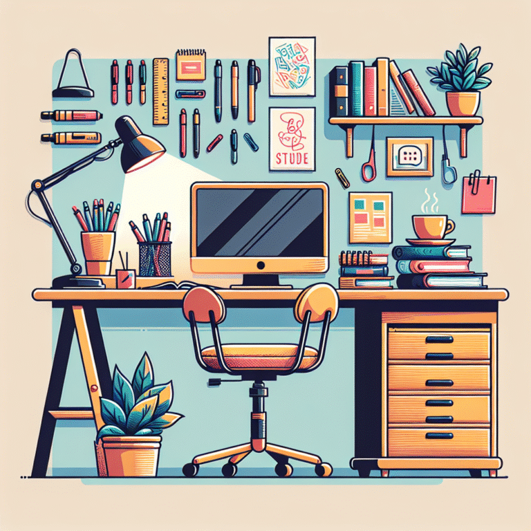 Como organizar sua mesa de estudo em casa
