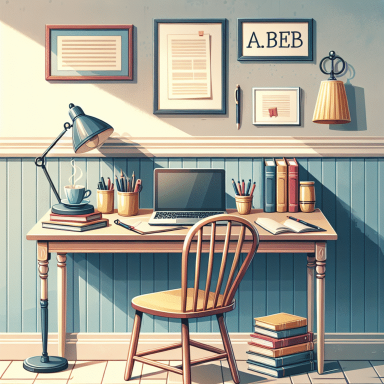 como organizar uma mesa de estudo em casa