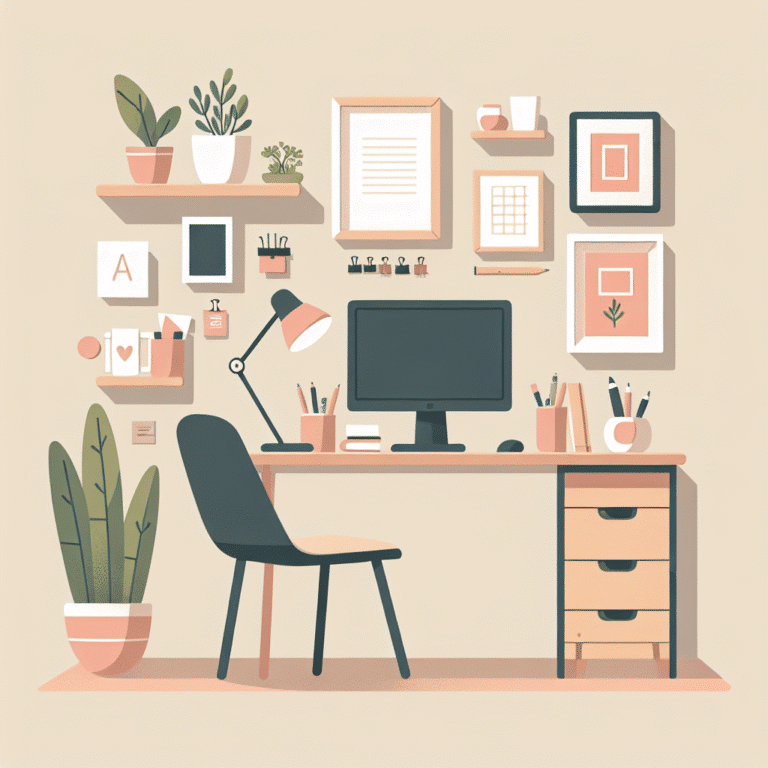 decoração simples e funcional para estudar