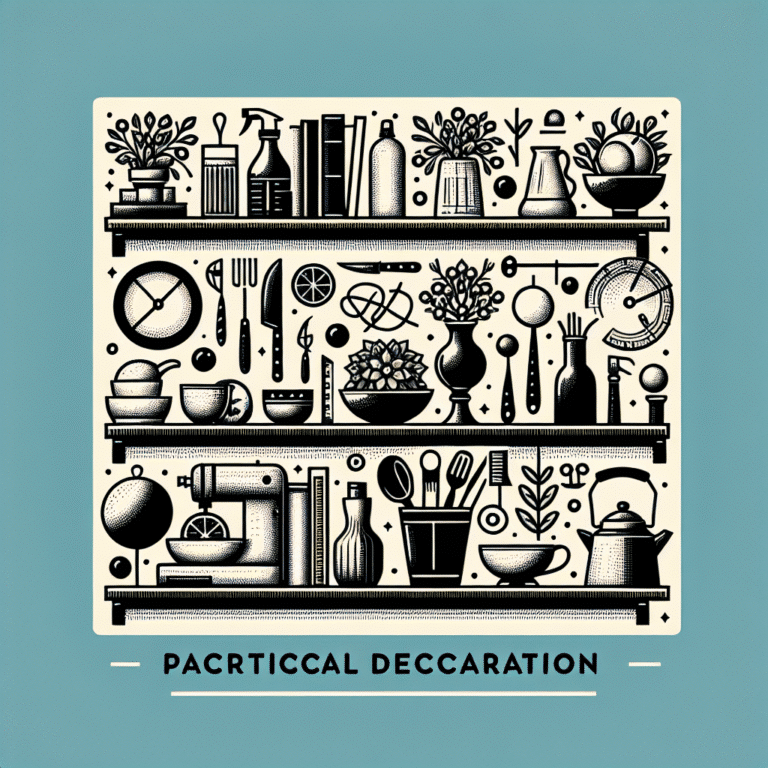 decoração prática para mesa e prateleiras