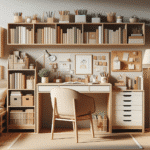 decoração organizada para evitar bagunça no estudo
