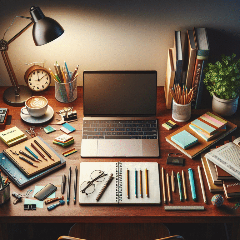ideias funcionais para aprimorar sua mesa de estudo