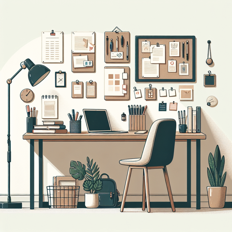como manter sua mesa de estudo sempre limpa e organizada