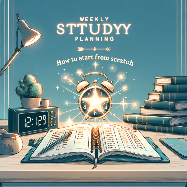 planejamento semanal de estudos: como começar do zero