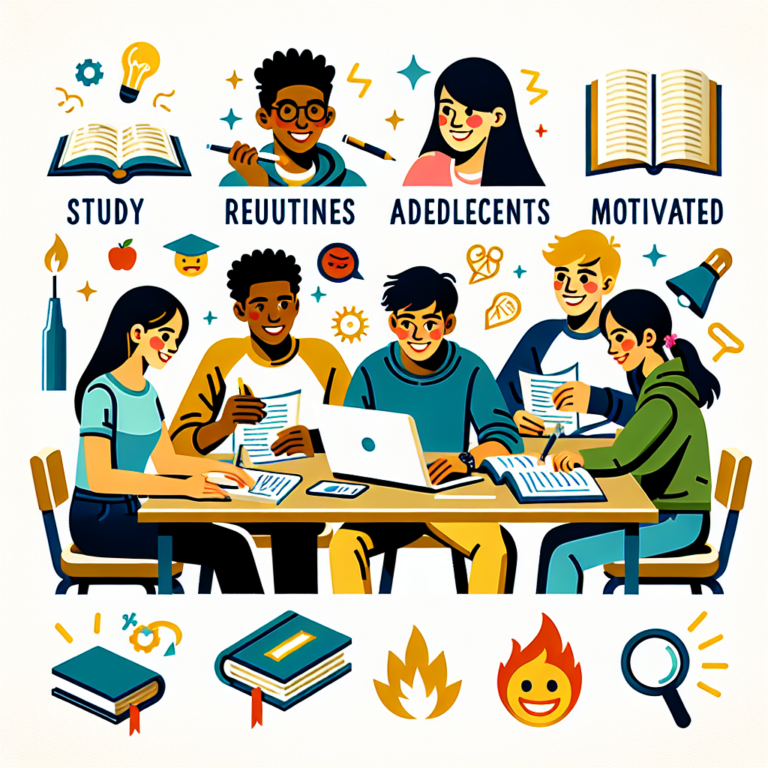 rotinas de estudos para adolescentes: como mantê-los motivados