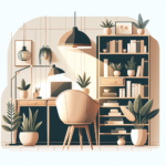 ideias de iluminação para decoração de estudo.