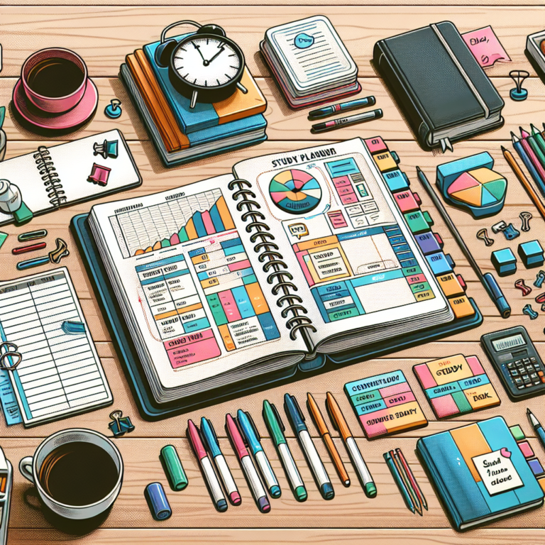 dicas para montar um planner de estudo que funcione