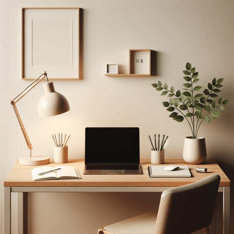decoração minimalista: a chave para uma mesa de estudos eficiente