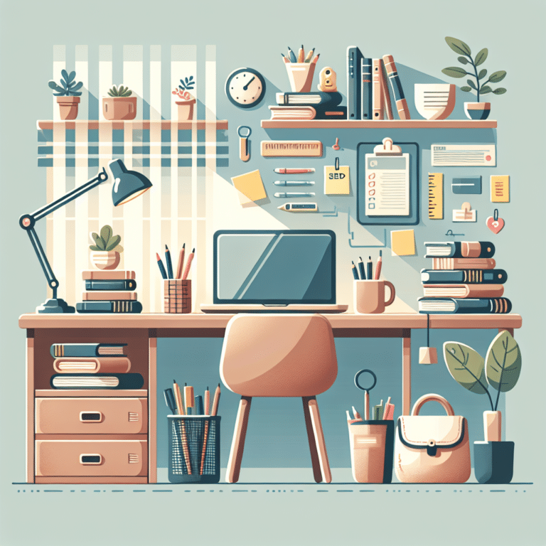 como arrumar mesa de estudo todos os dias