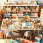 como organizar mesa de estudo para crianças