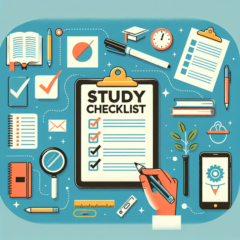 como criar um checklist de estudos que realmente ajude