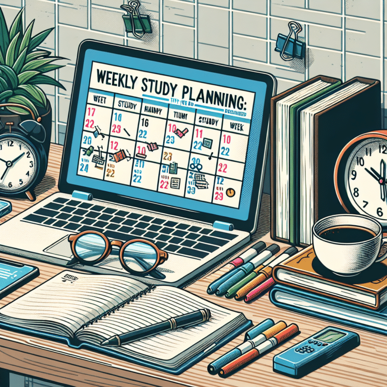 planejamento semanal de estudos: dicas para iniciantes