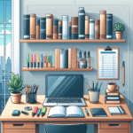 organização de mesa para quem estuda em apartamento