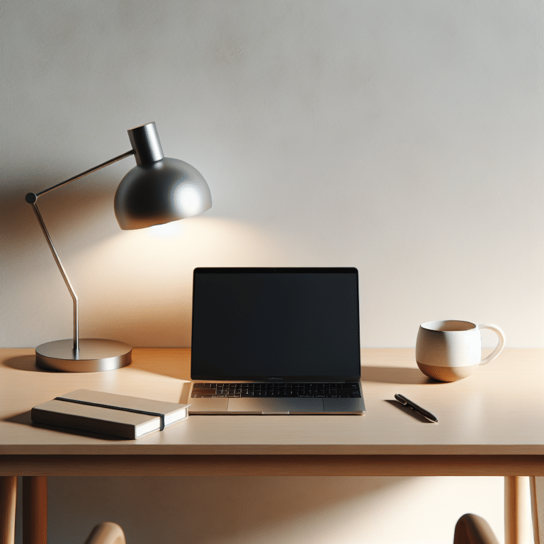 minimalismo na mesa de estudos: menos é mais