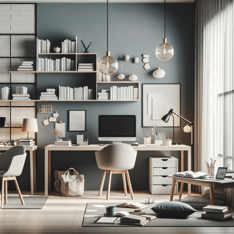 tornando o processo de estudo mais agradável através da decoração simples e funcional.
